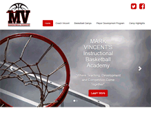 Tablet Screenshot of markvincentbasketballcamps.com